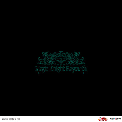『魔法騎士レイアース』第2弾 デコラティブTシャツ 5(イーグル&ジェオ&ザズ)ブラック
